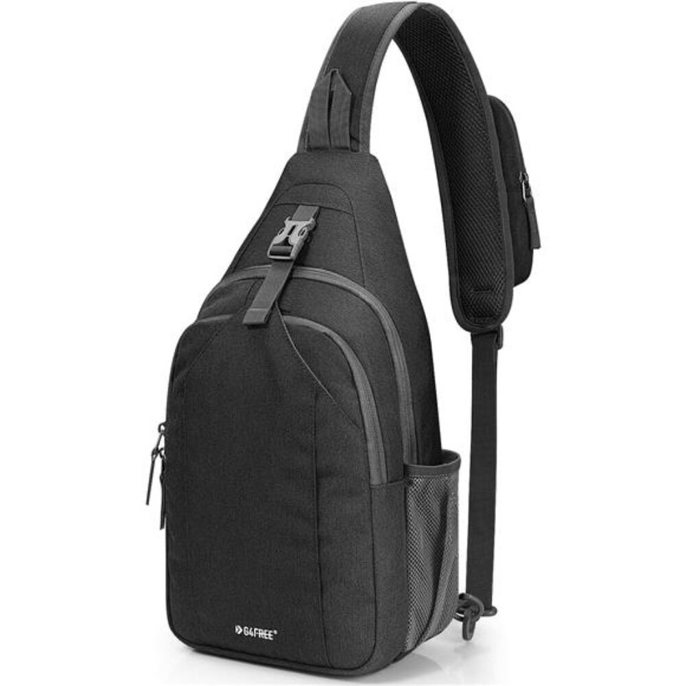 Sling Bag RFID Blocking Sling Backpack Crossbody Chest Bag Daypack for Hiking